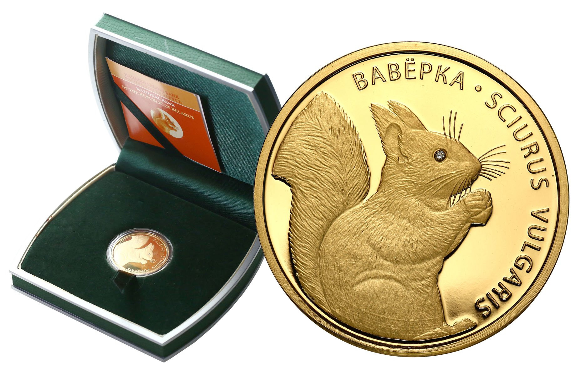 Białoruś. 50 Rubli 2009 Wiewiórka - ZŁOTO